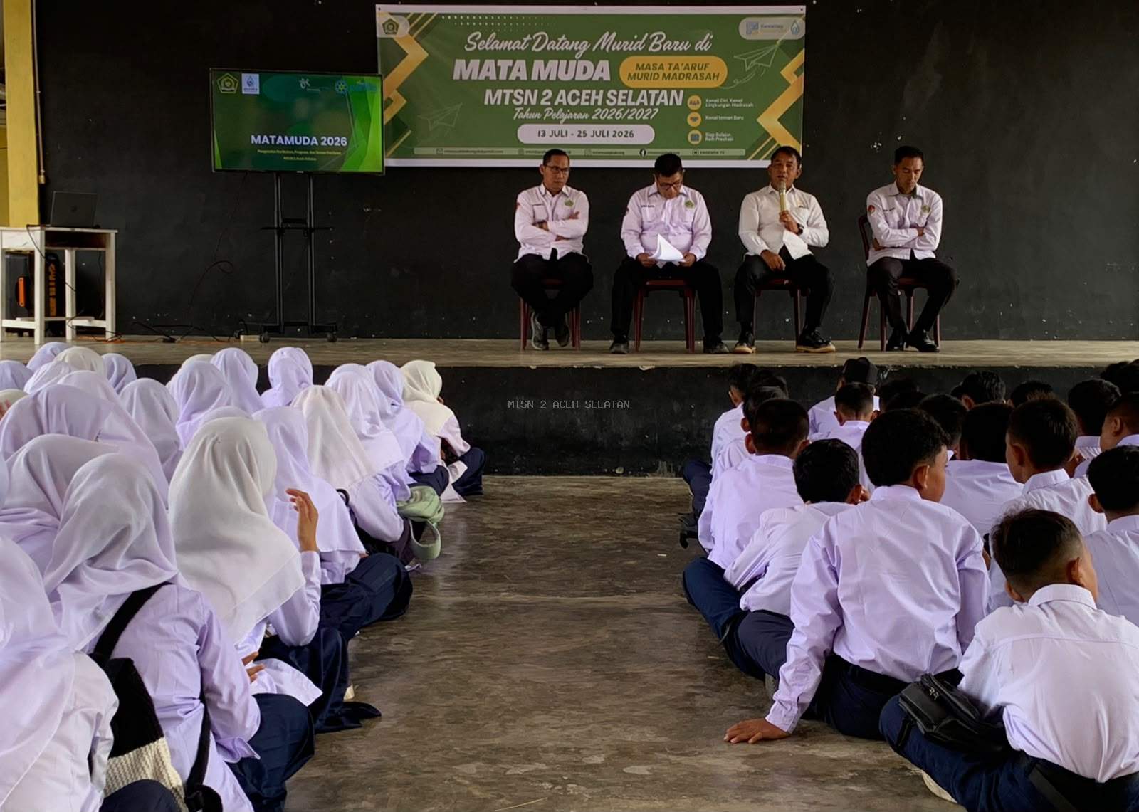 Hari Pertama MATA MUDA, 119 Murid Baru Antusias Awali Perjalanan di MTsN 2 Aceh Selatan