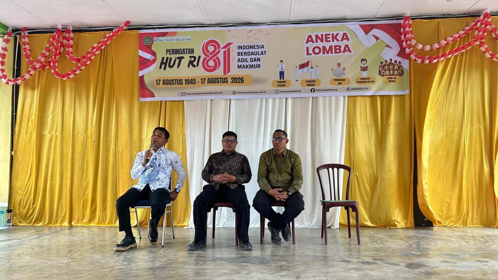 Semarakkan Kemerdekaan HUT RI ke-81, MTsN 2 Aceh Selatan Gelar Lomba Antar Kelas